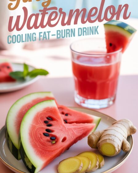 ginger watermelon cooling drink