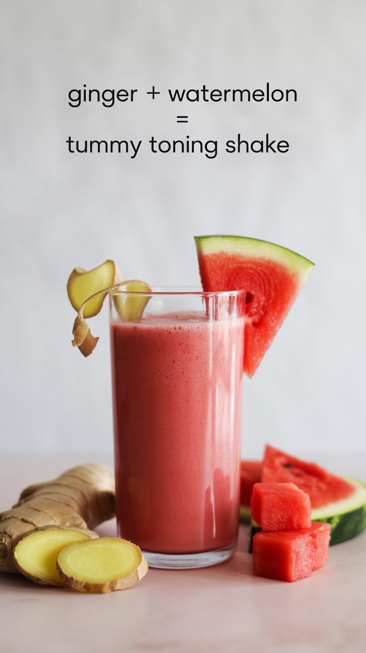 ginger watermelon tummy shake