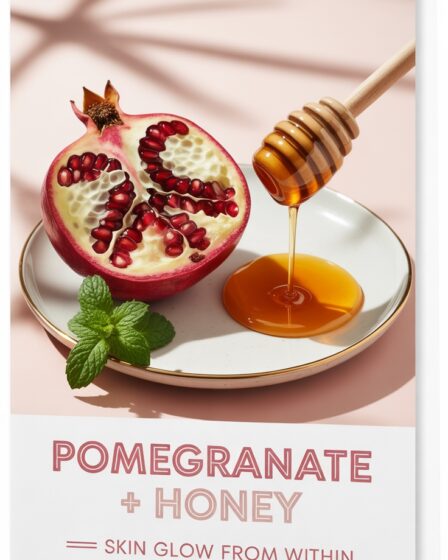 glow with pomegranate honey