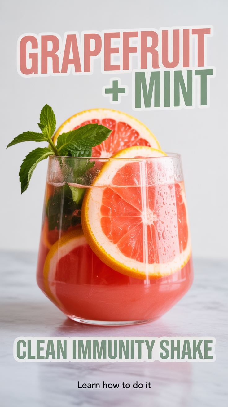 grapefruit mint immunity shake