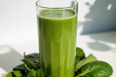 green apple spinach shake