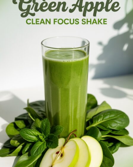 green apple spinach shake
