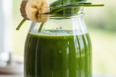 green smoothie with banana