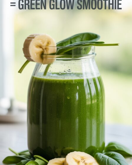 green smoothie with banana