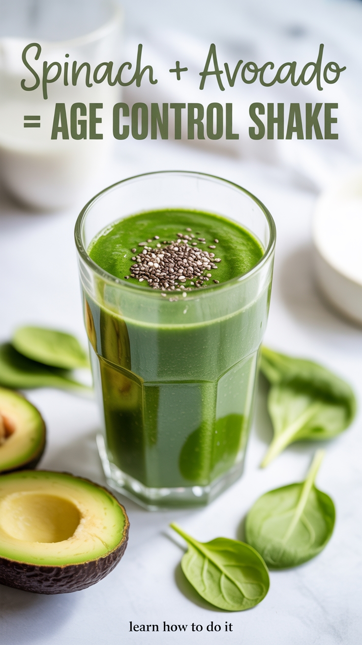 healthy aging green smoothie