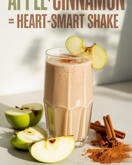 healthy apple cinnamon shake