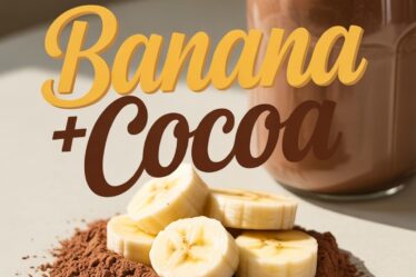 healthy banana cocoa shake