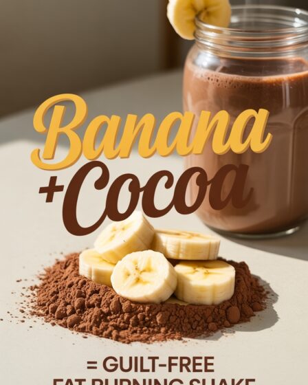 healthy banana cocoa shake