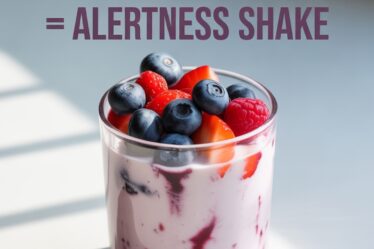 healthy berry yogurt shake
