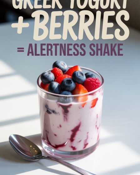healthy berry yogurt shake