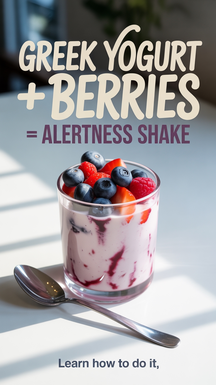 healthy berry yogurt shake