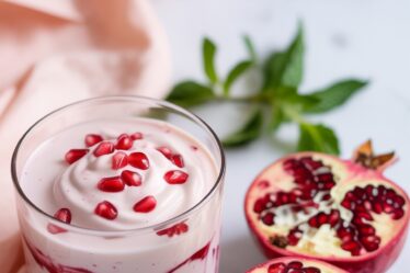 healthy fruit yogurt blend