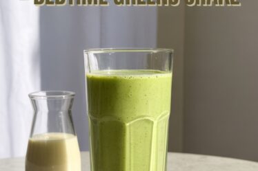 healthy green nighttime drink