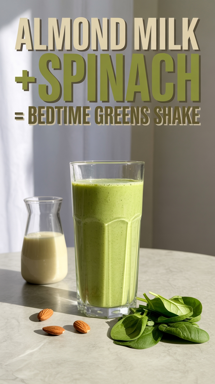 healthy green nighttime drink