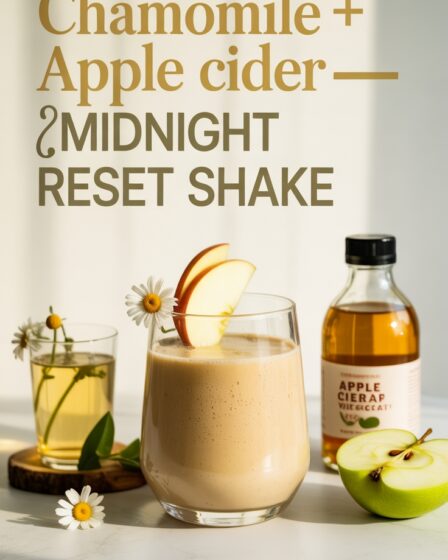 herbal apple cider shake