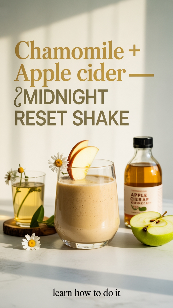 herbal apple cider shake