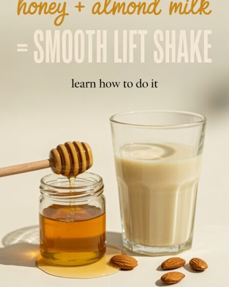 honey almond milk shake