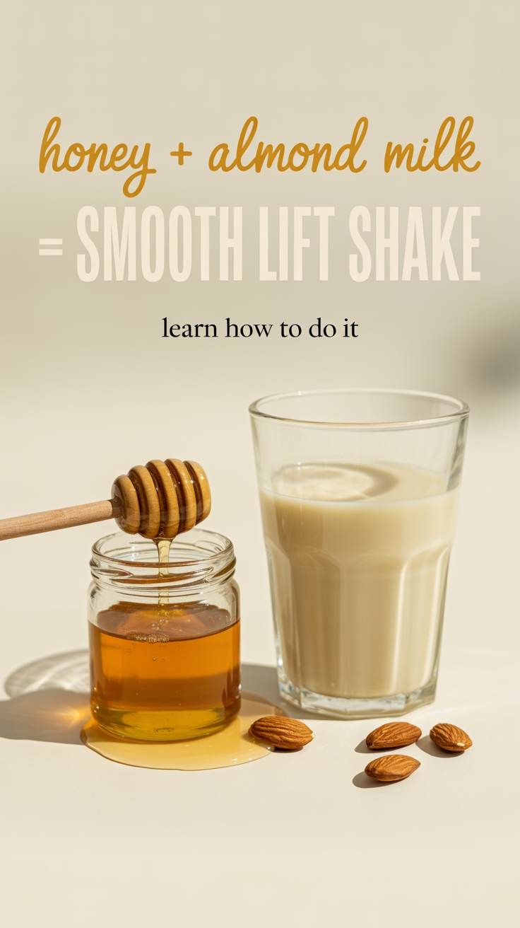 honey almond milk shake