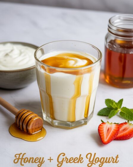honey and greek yogurt blend