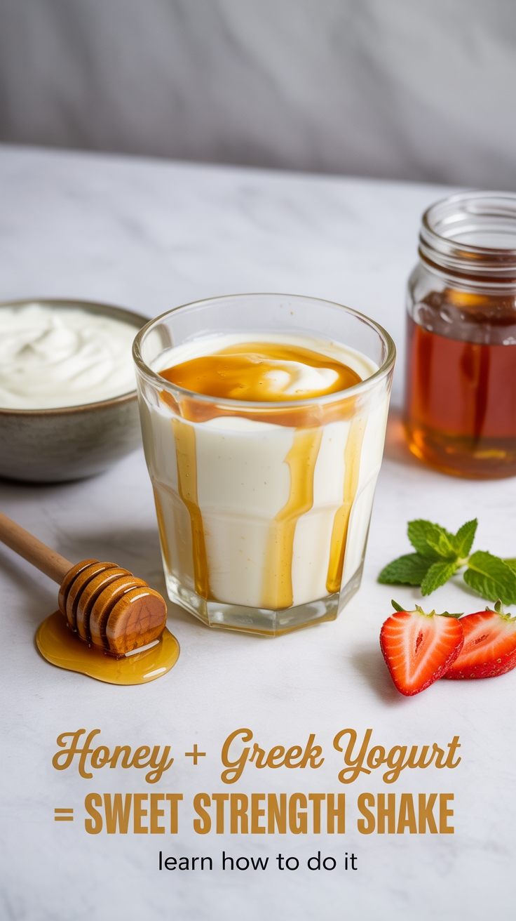 honey and greek yogurt blend