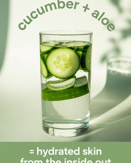 hydrating skin with cucumber