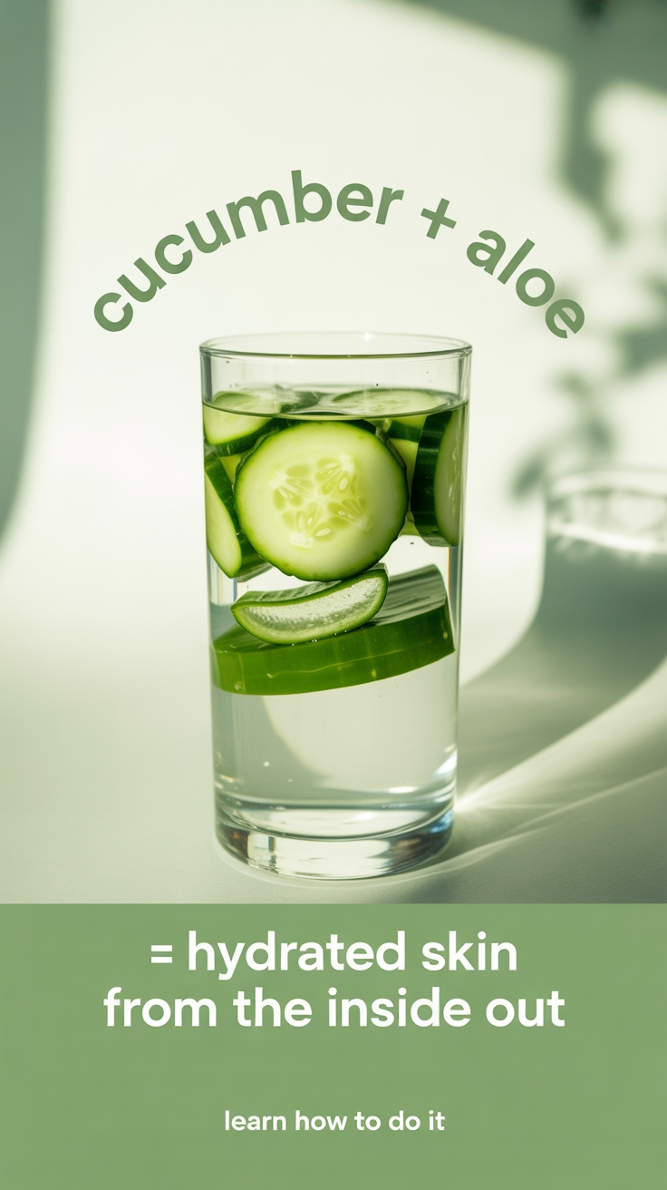hydrating skin with cucumber