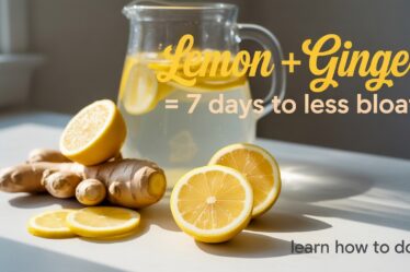 lemon ginger reduces bloating