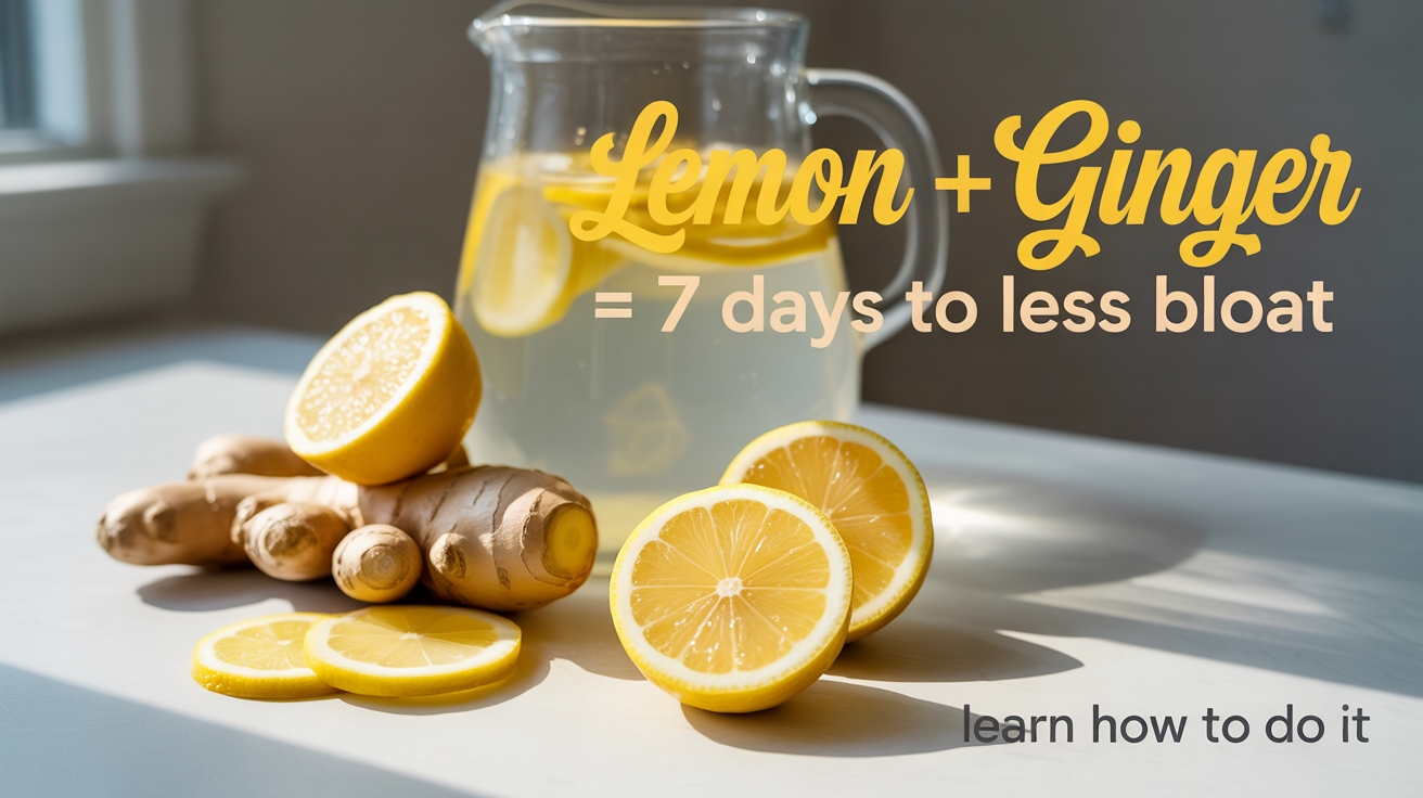 lemon ginger reduces bloating