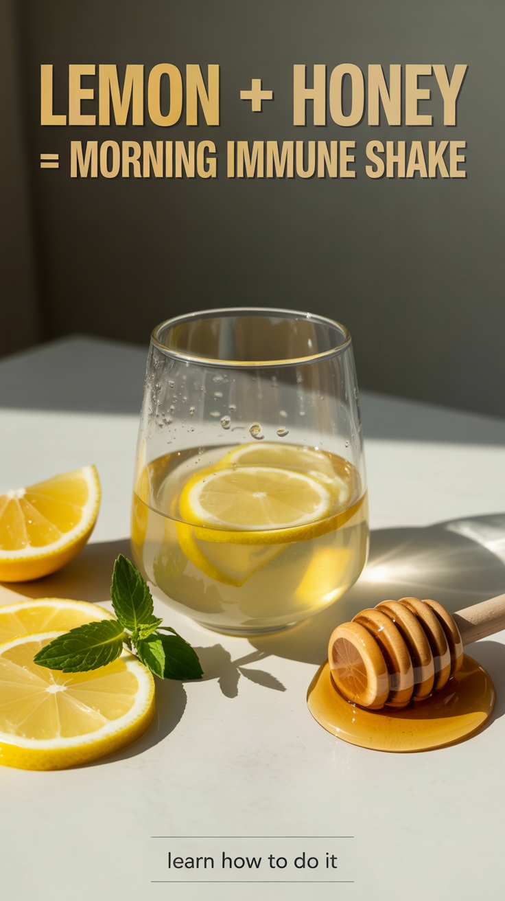 lemon honey morning shake