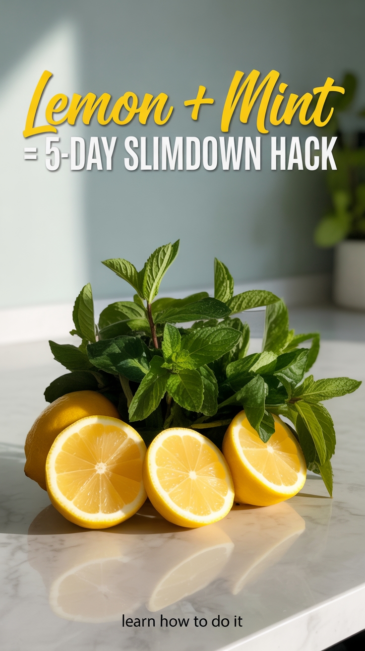 lemon mint slimming drink