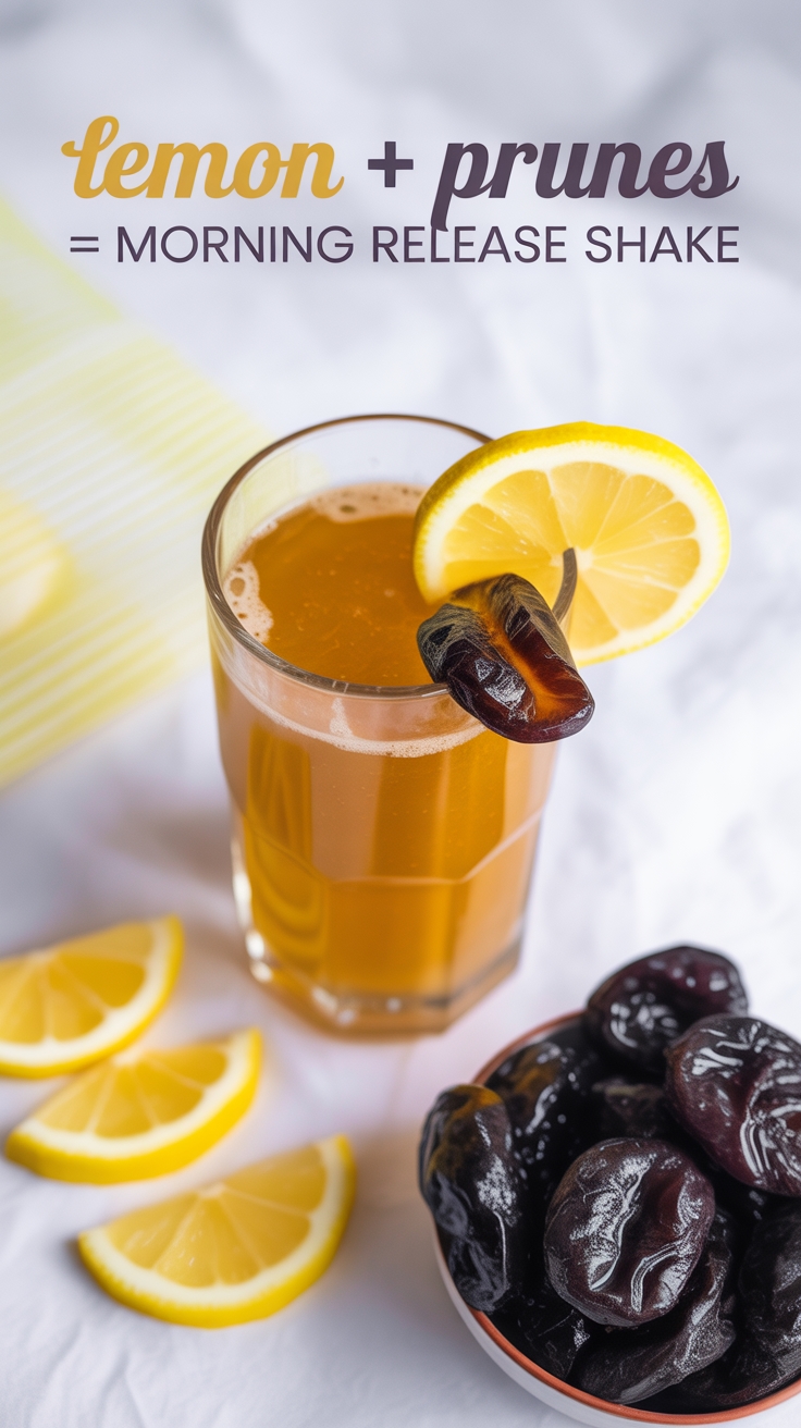 lemon prune morning shake