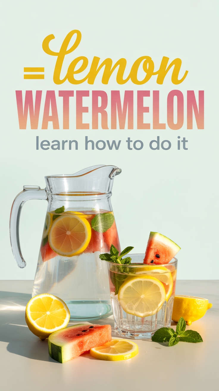 lemon watermelon tummy cooler