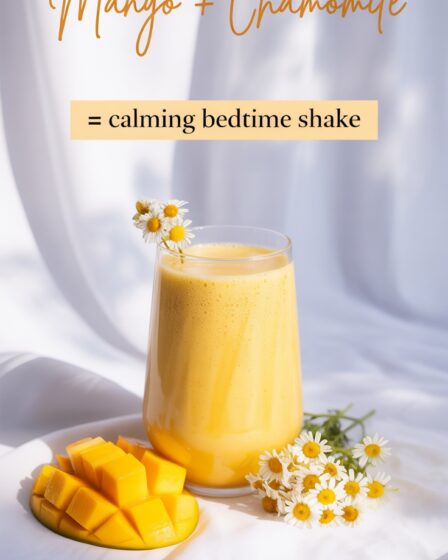 mango chamomile soothing drink