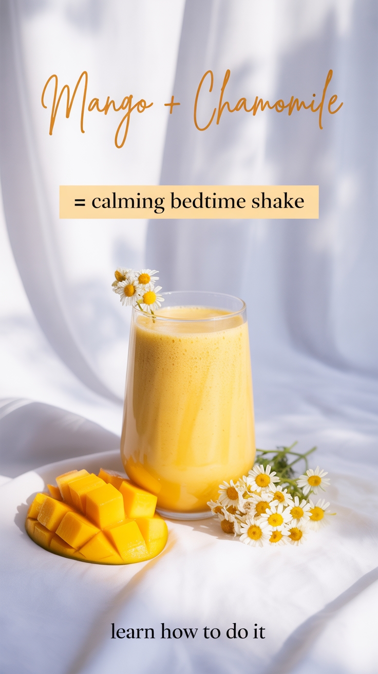 mango chamomile soothing drink
