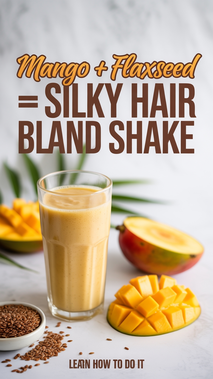 mango flaxseed hair shake