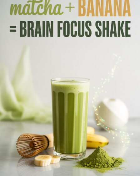 matcha banana brain shake