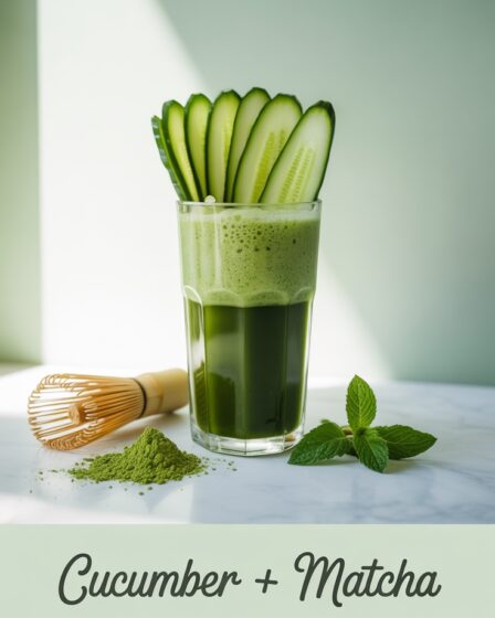 matcha cucumber cleanse shake