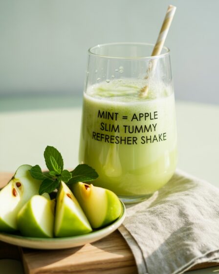 mint and apple shake