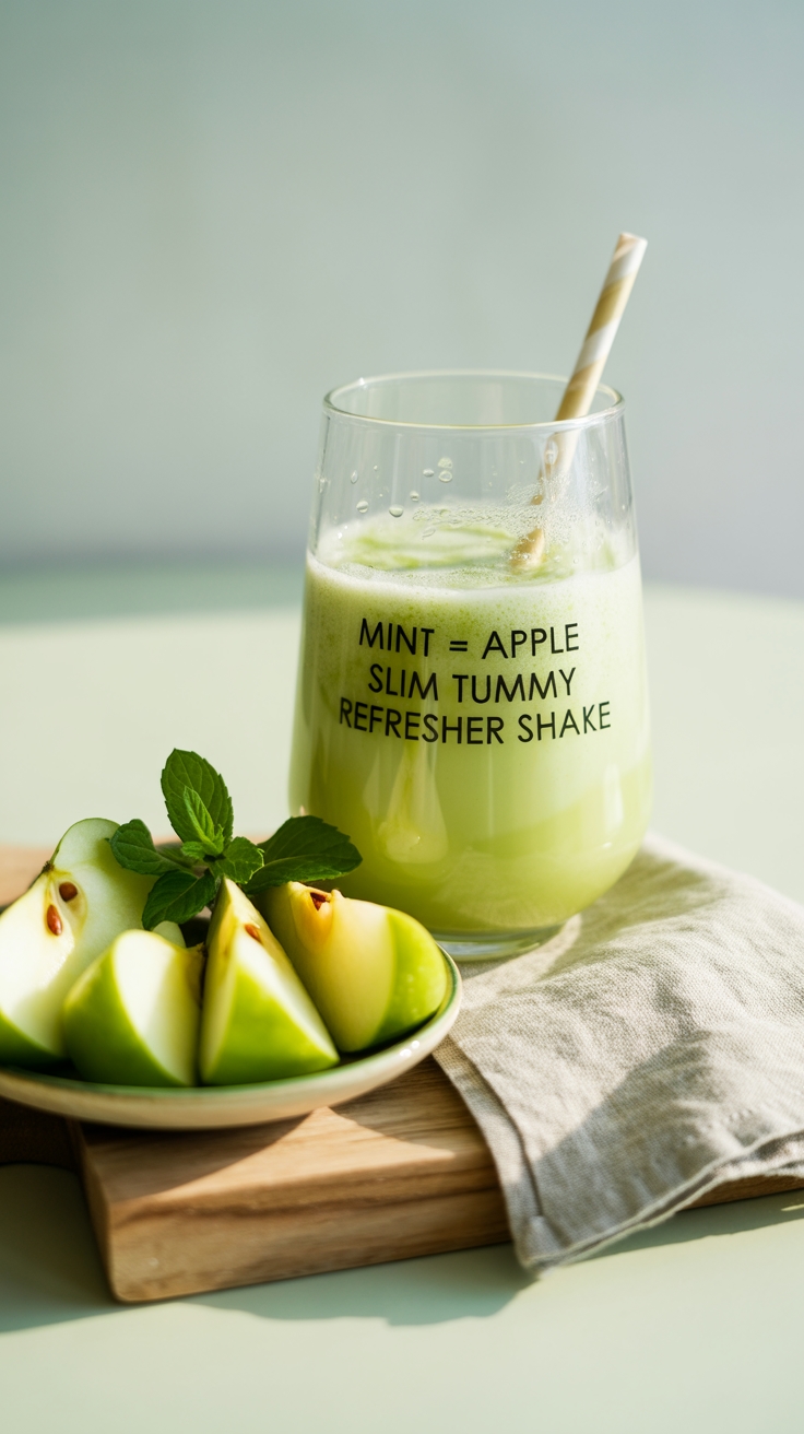 mint and apple shake