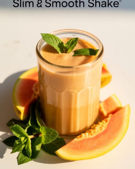 mint and papaya shake