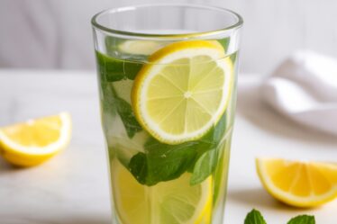 mint lemon detox shake