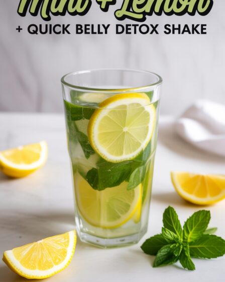 mint lemon detox shake