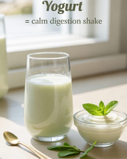 mint yogurt digestion shake