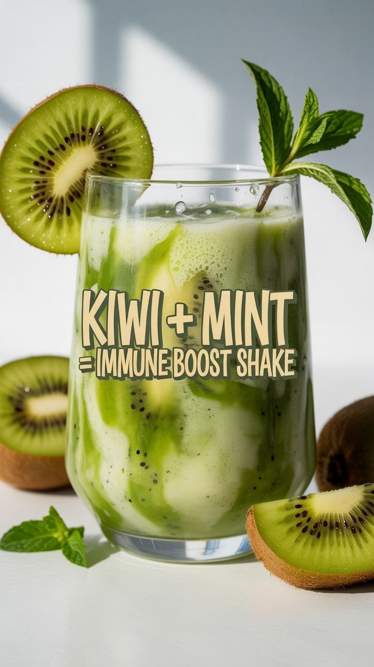 minty kiwi immune shake