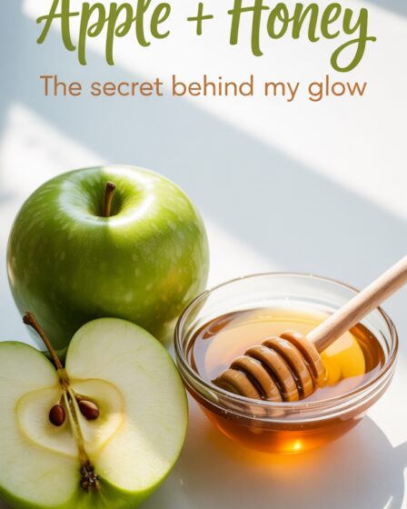 natural glow from apples