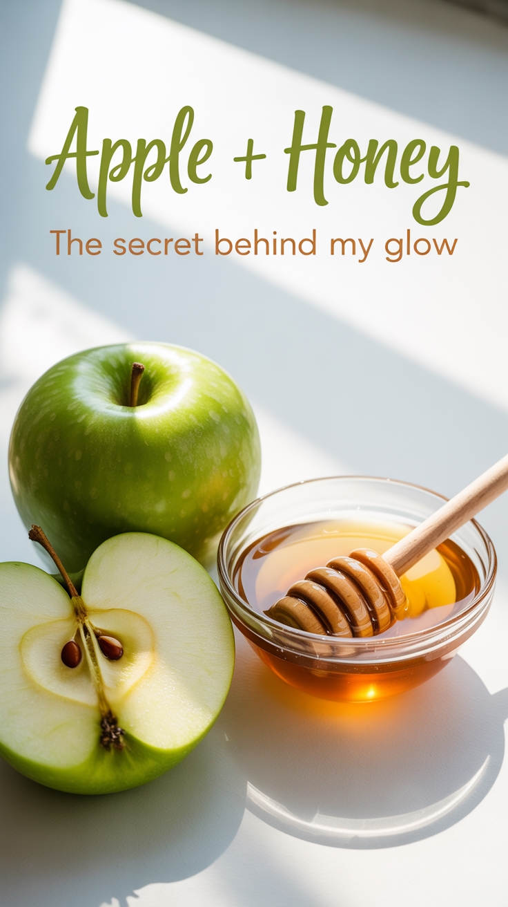 natural glow from apples