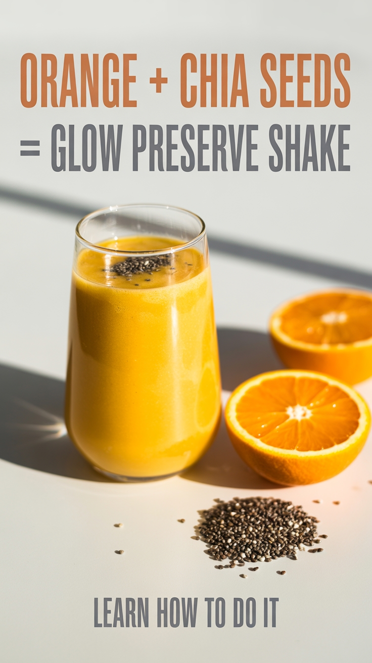 orange chia glow shake