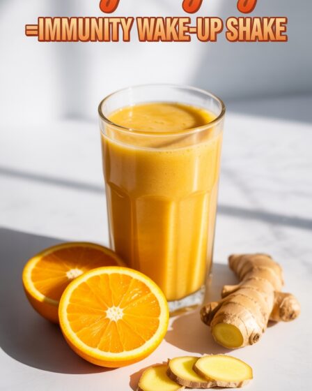 orange ginger immunity shake