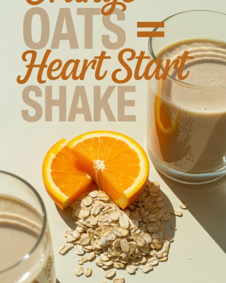 orange oats heart shake