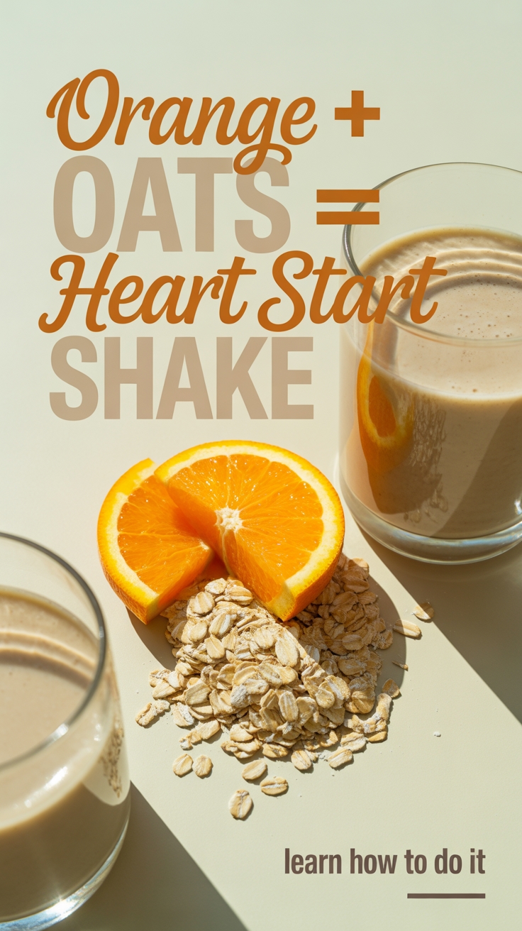 orange oats heart shake